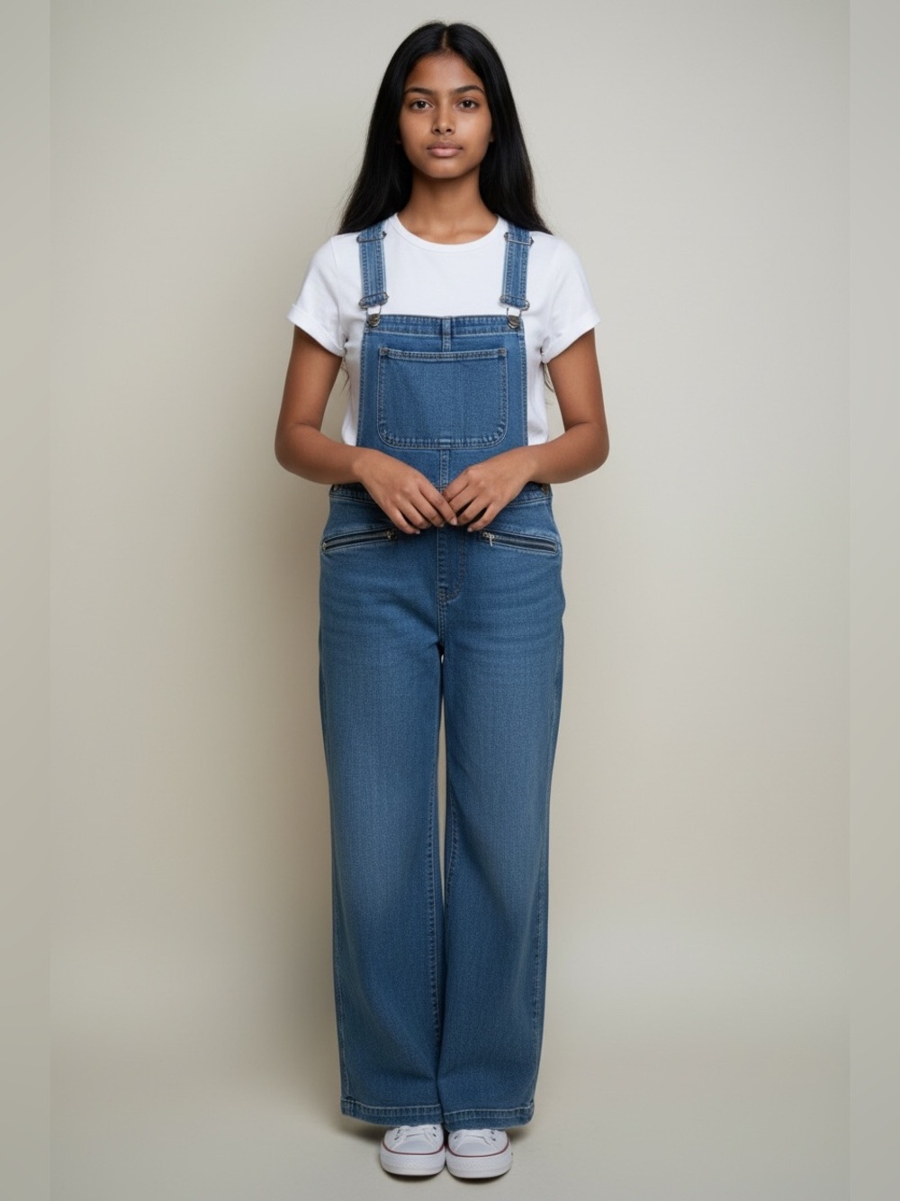 Faherty Siena Jumpsuit Organic Cotton Denim Seabrook Wash NWT Size 4